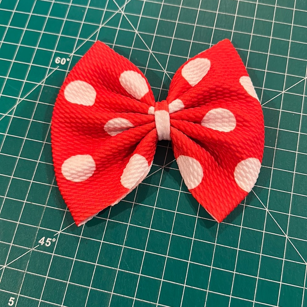 Polka dot bow